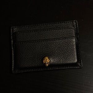 Alexander McQueen Skull Leather Card Holder